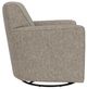 Flexsteel® Kingman Silver Muslin Swivel Glider-2