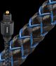 AudioQuest® Vodka Optical 16.0 m Toslink Fiber-Optic Cable + Mini-Adaptor, Black with Blue Stripes-1