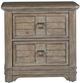 American Woodcrafters Meadowbrook Sand 2-Drawer Nightstand-2