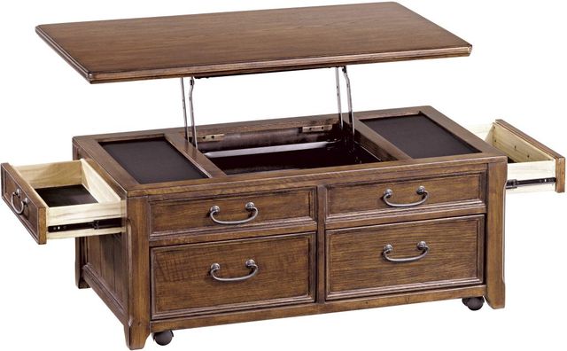 Signature Design by Ashley® Woodboro Dark Brown Lift Top Coffee Table-4