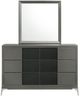 New Classic® Home Furnishings Nocturne Slate Dresser and Mirror Set-2