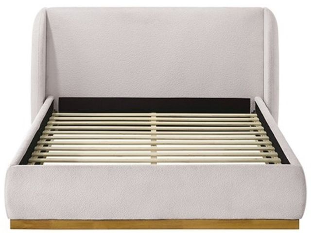 Furniture of America® Whitman White/Natural Oak Queen Panel Bed-2