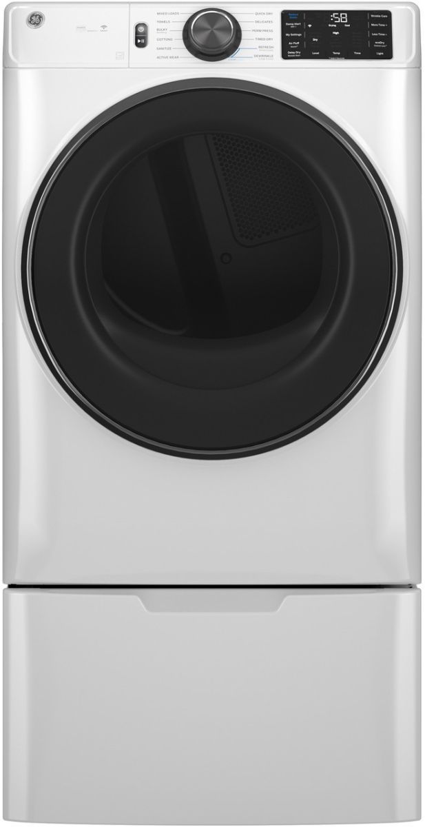 GE® White Front Load Laundry Pair-13