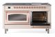 Ilve® Nostalgie II Noblesse 60'' Antique White Pro Style Dual Fuel Range with Copper Trim-4