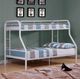 Furniture of America® Finnerty White Metal Twin/Full Bunk Bed-1
