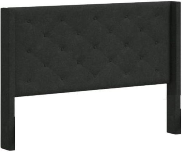 Rize Home Carrington Charcoal Gray Upholstered Headboard Besche