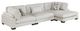 Homelegance® Tinley 3-Piece Beige Modular Sectional and Chaise-0