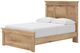 Signature Design by Ashley® Makidern Tan Full Panel Bed with 2-Drawer Storage-2