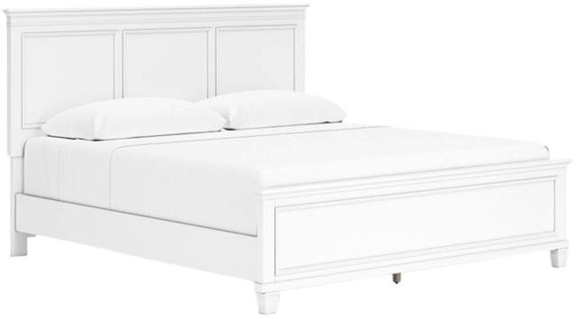 Signature Design by Ashley® Fortman White California King Panel Bed-0
