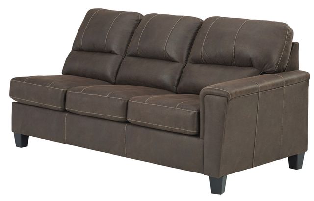 Signature Design by Ashley® Navi 2-Piece Chestnut Left-Arm Facing Sofa Sectional and Chaise-2
