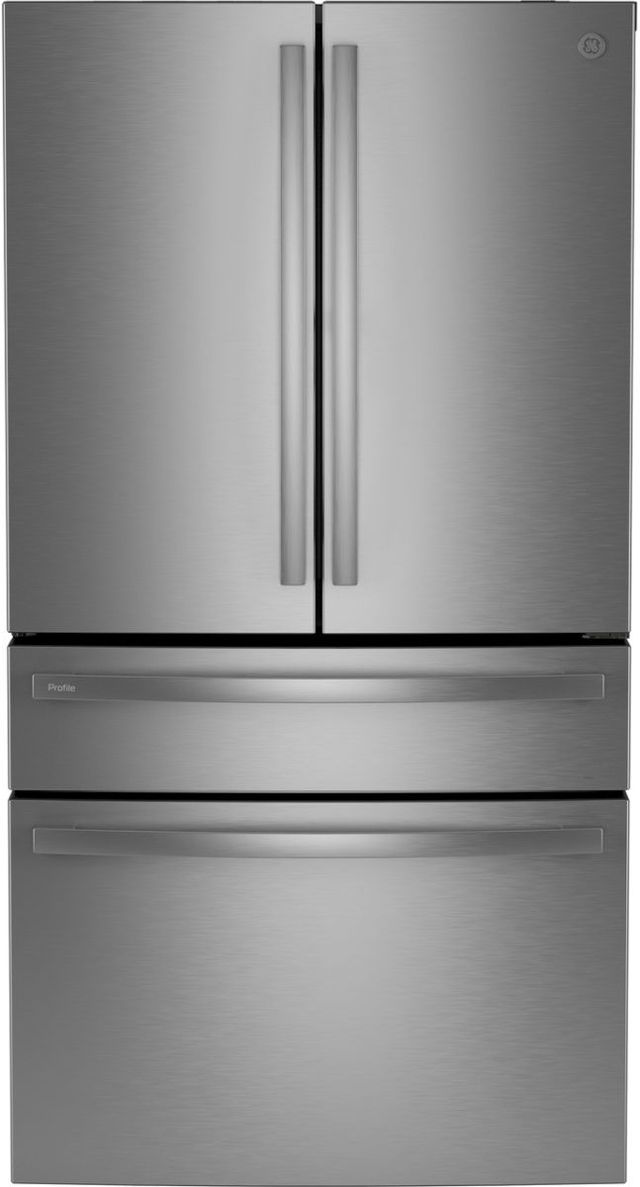 GE Profile™ 36" 23.2 Cu. Ft. Fingerprint Resistant Stainless Counter Depth French Door Refrigerator-0