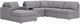 Signature Design by Ashley® Modmax 6-Piece Granite Left-Arm Facing Sectional and Chaise with Audio Console-0