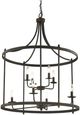 Forty West Asher Black 8-Light Chandelier-0