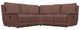 La-Z-Boy® Rigby 3-Piece Cherry Curved Manual Reclining Sectional-0