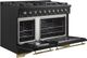 FORNO® Antico Alta Qualita 48" Black Pro Style Dual Fuel Range -1