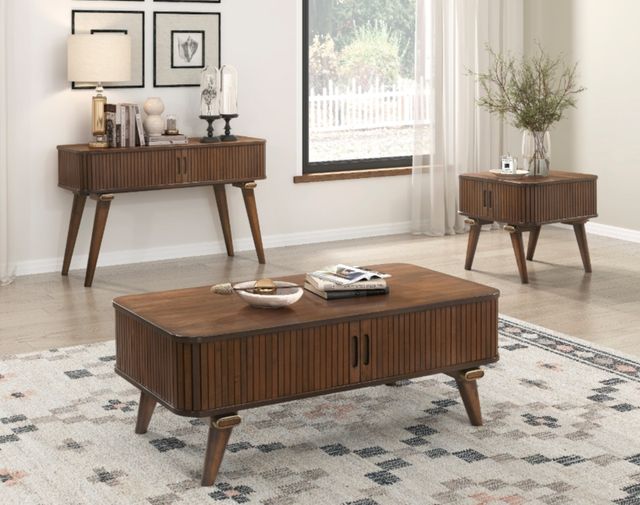 Homelegance® Monroe Walnut End Table-1