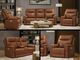 Music Almond Immersive Audio Sofa, Loveseat, and Recliner Set-0