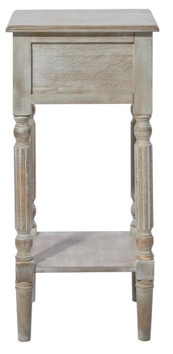 Deco Marche Washed White Side Table-2