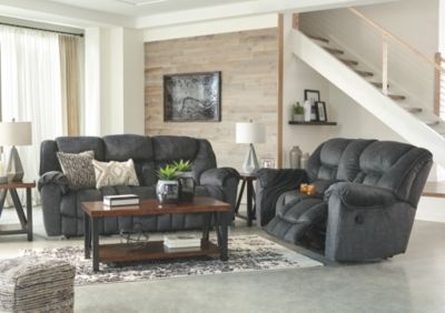 Signature Design by Ashley® Capehorn Granite Double Reclining Loveseat-2