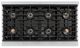 ZLINE Autograph Edition Paramount 48" 6.7 Cu. Ft. Satin Stainless Steel Gas Range with 8 Burner DuoPro™ Cooktop, Dual Ovens, White Matte Doors and Champagne Bronze Accents-2