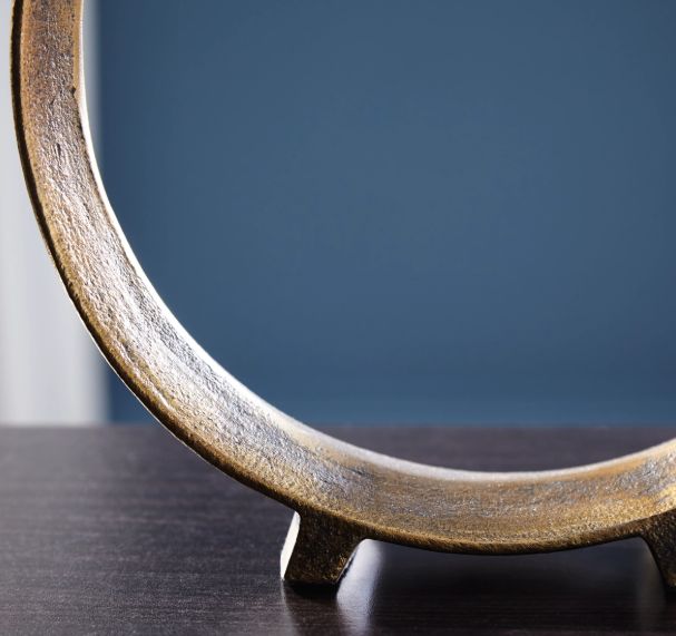 Signature Design by Ashley® Ryandale 2-Piece Antique Brass 12" Sculpture Set-3