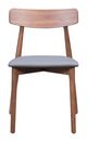 Zuo® Newman Walnut/Gray Dining Chair-3