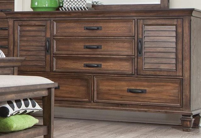 Coaster® Franco 5-Piece Burnished Oak Queen Bedroom Set-3