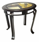 Forge Design Sevane Glass Top End Table with Metal Legs -3