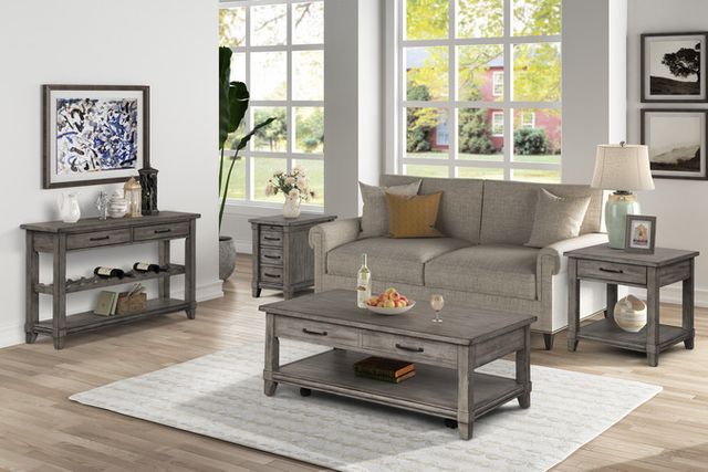 Bernards Hartford Gray Cocktail Table with Lift Top-2