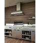 Hotte de cuisinière murale extérieur de 36 po Best® Fuori Periphery - Acier inoxydable-4