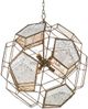 Currey & Company Julius Pyrite Bronze/Raj Mirror Orb Chandelier-1