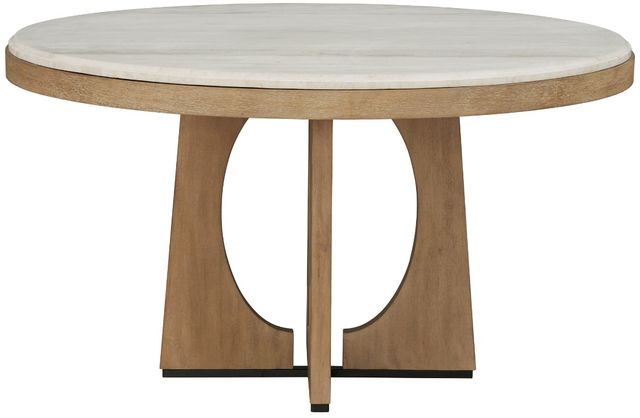 Parker House® Escape Natural Round Dining Table with Glazed Natural Oak Base-3