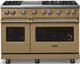 Viking® 5 Series 48" Golden Hour Pro Style Gas (LP) Range with Brushed Brass Trim-4