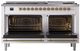 Ilve® Nostalgie II Series 60" Custom RAL Color Pro Style Dual Fuel Range-1