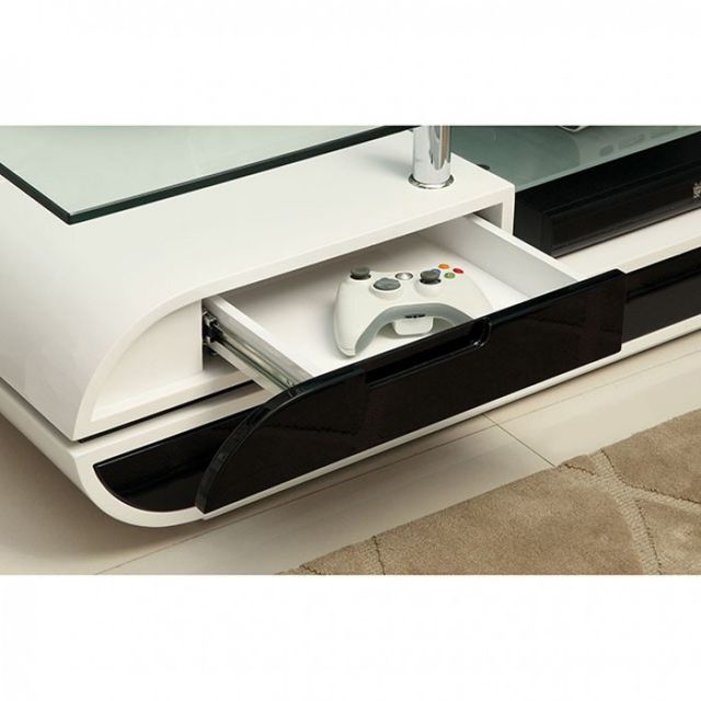 Furniture of America® Evos Black/White 63" TV Console-2
