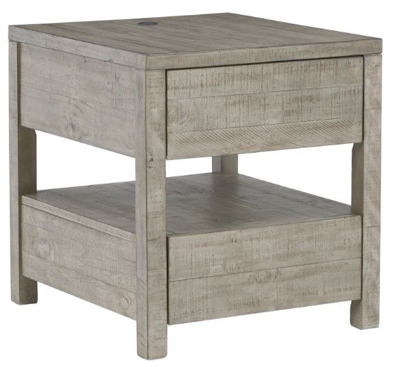 Signature Design by Ashley® Krystanza 3-Piece Weathered Gray Living Room Table Set-2
