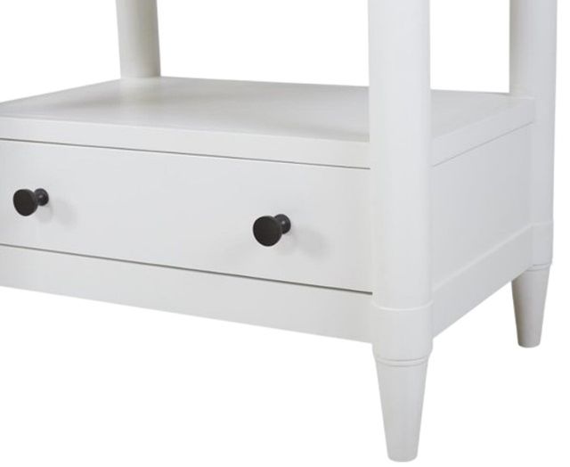 Bernards Citrus Heights White Open Nightstand-3