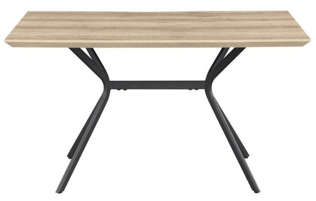 Coaster® Edgecreek Light Brown Dining Table with Black Base-1