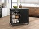 ACME Furniture Ottawa Stainless Steel/Black Kitchen Cart-1