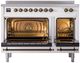 Ilve® Nostalgie II Series 48" Custom RAL Color Pro Style Induction Range with Burnished Trim-1