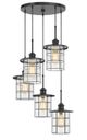 Cal® Lighting & Accessories Silverton 5-Light Dark Bronze Pendant-1