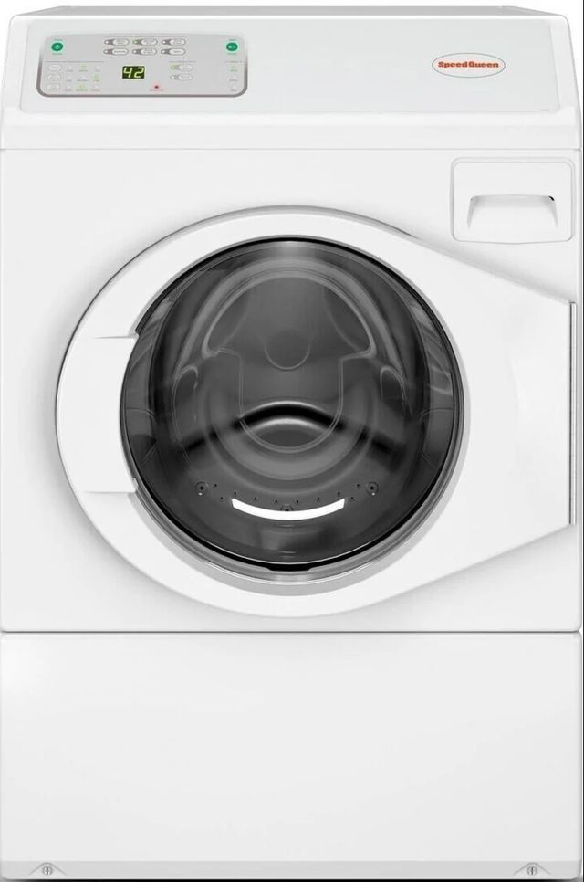 Speed Queen® Commercial 3.4 Cu. Ft. White Front Load Washer-0