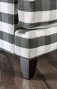 Furniture of America® Patricia Black/White Accent Chair-2