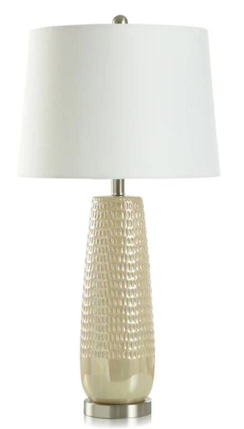 Stylecraft Starlite Creme/White Table Lamp -0