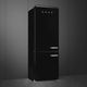 Smeg 50's Style 28'' 18 Cu. Ft. Black Bottom Freezer Refrigerator-2