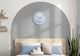 Monarch Specialties Inc. Blue 12" Wall Clock with White Numbers and 24-Hour Format-1