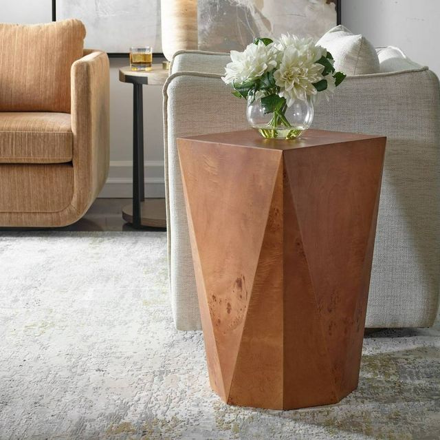 Uttermost® Hughes Caramel Accent Table-1
