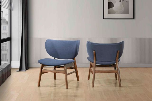 New Classic® Home Furnishings Adler 2-Piece Blue Lounge Chair Set-1