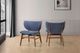 New Classic® Home Furnishings Adler 2-Piece Blue Lounge Chair Set-1