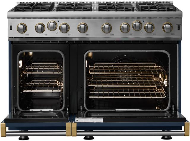 Viking® 5 Series 48" Slate Blue Liquid Propane Pro Style Gas Range-1